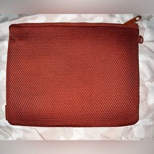 dagne dover XL parker pouch in clay red